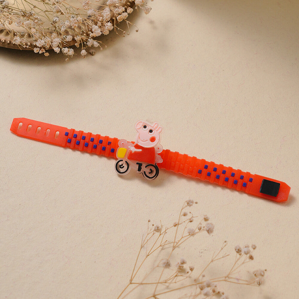 Madhoor Peppa Pig Kids Rakhi Red 1 Piece