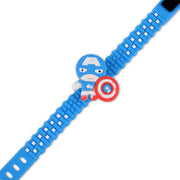 Madhoor Captain America Zipper Kids Rakhi Blue 1 Piece