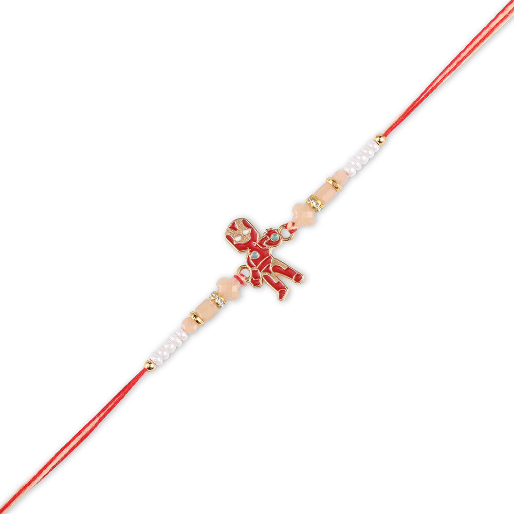 Madhoor Iron Man Kids Rakhi Red 1 Piece