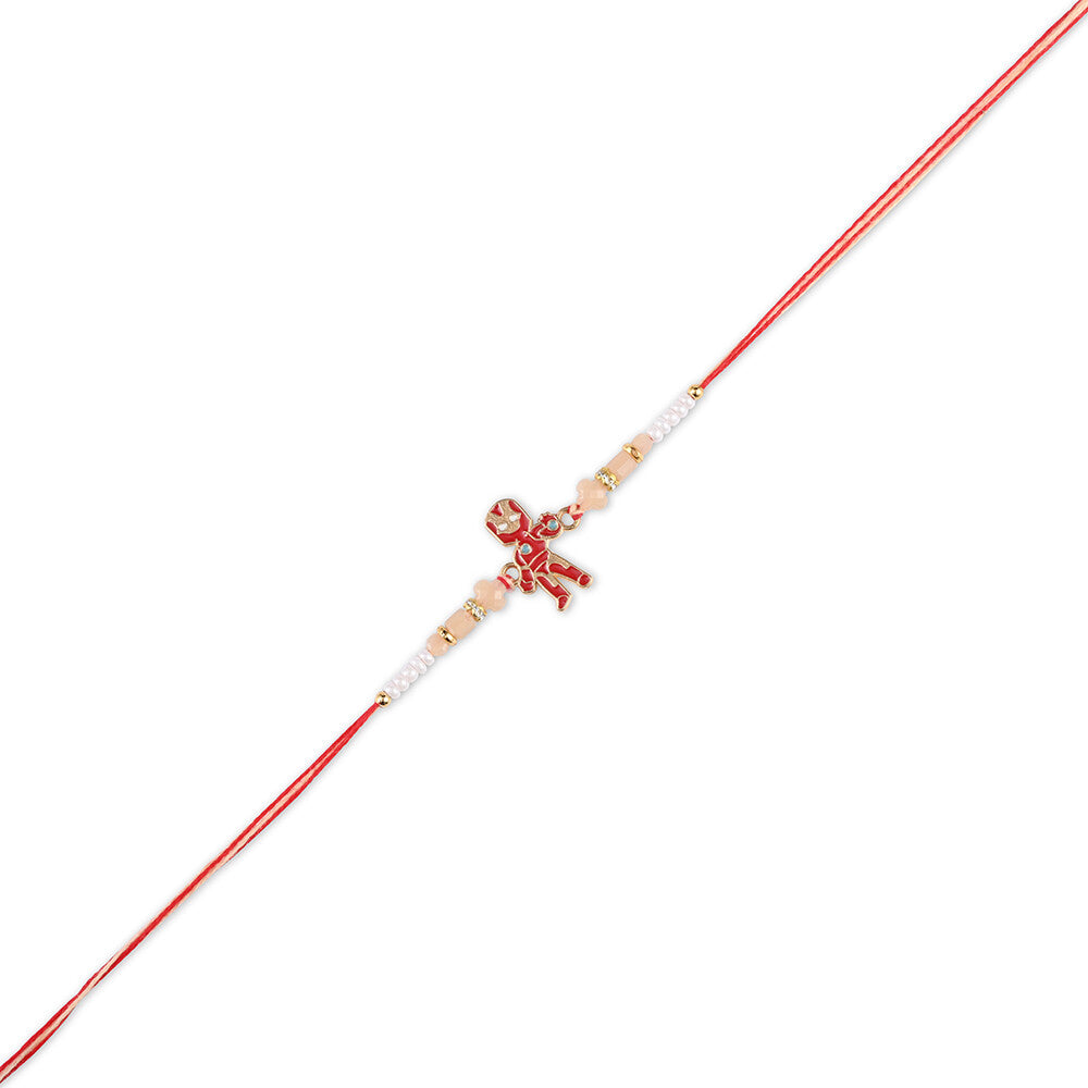 Madhoor Iron Man Kids Rakhi Red 1 Piece