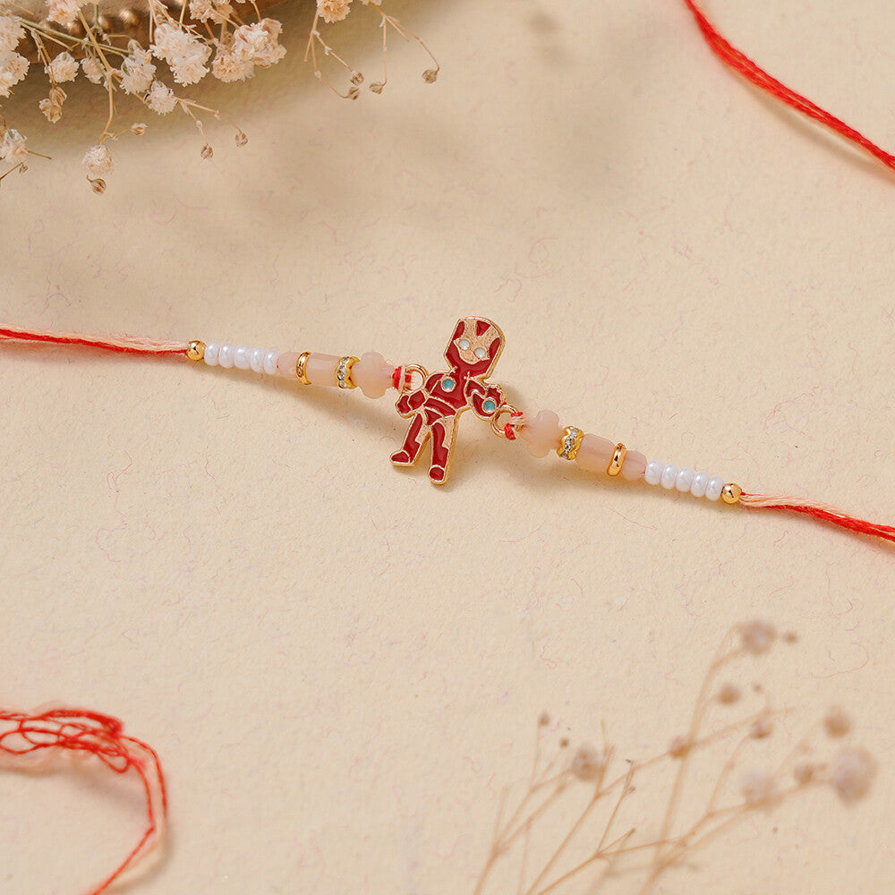 Madhoor Iron Man Kids Rakhi Red 1 Piece