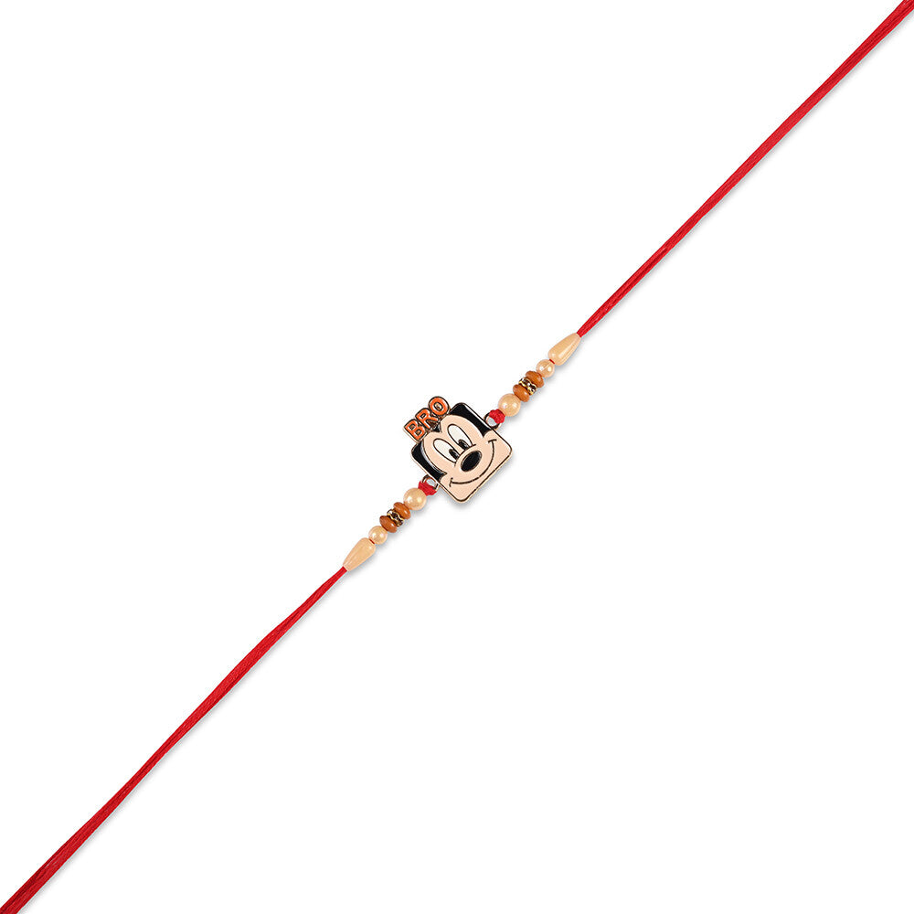 Madhoor Mickey Mouse Kids Rakhi Red 1 Piece