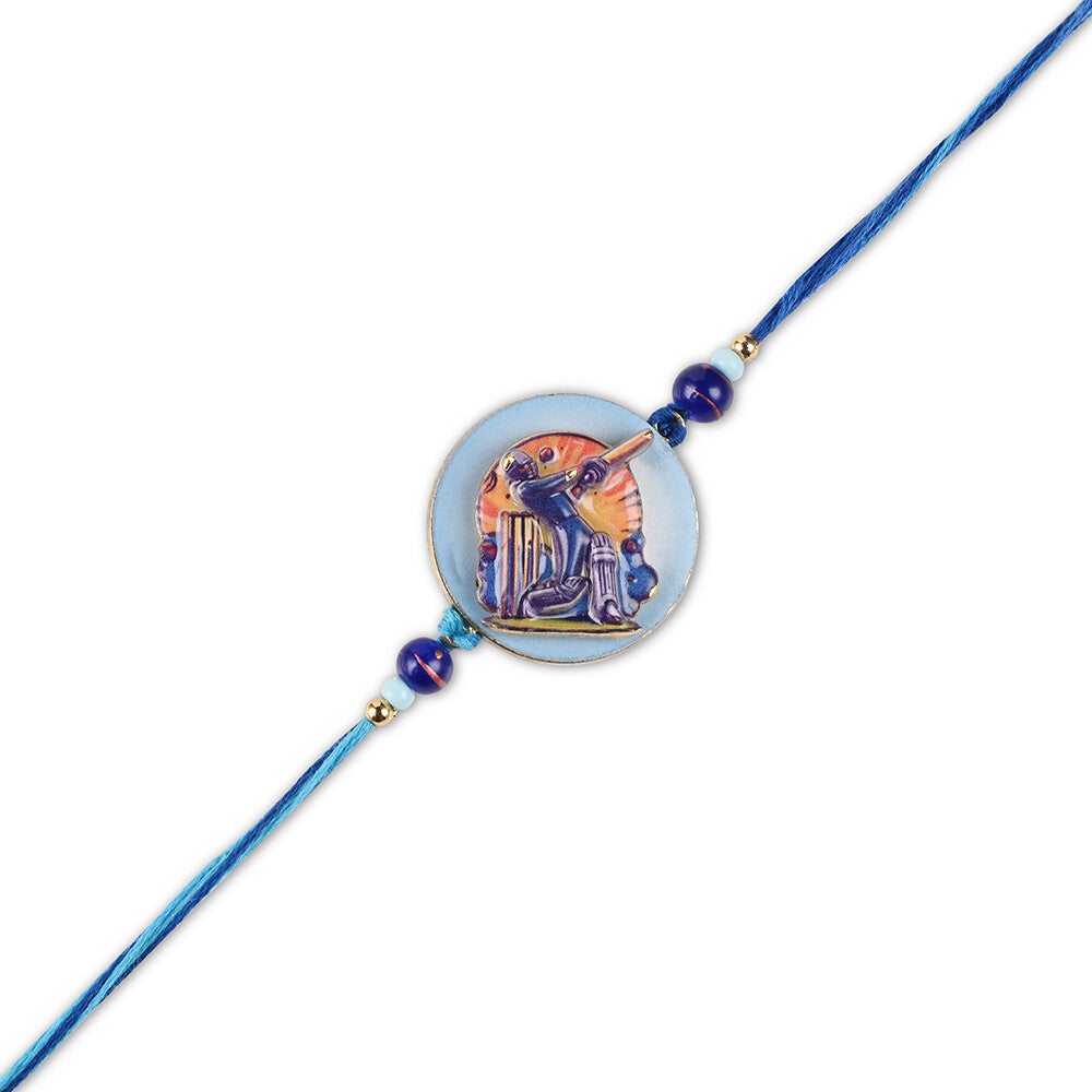 Madhoor Cricket Kids Rakhi Blue 1 Piece