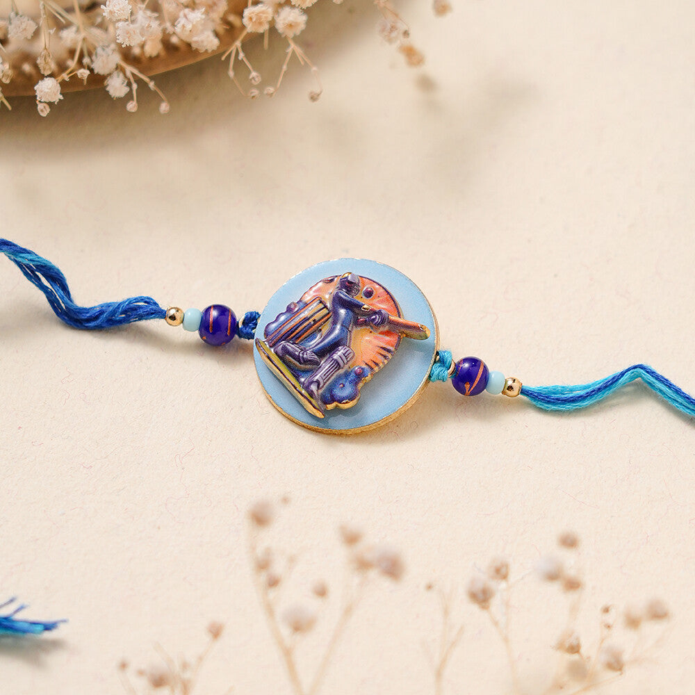 Madhoor Cricket Kids Rakhi Blue 1 Piece
