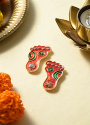 Madhoor Lakshmi Feet Pagla Red 2 Inches 1 Pair