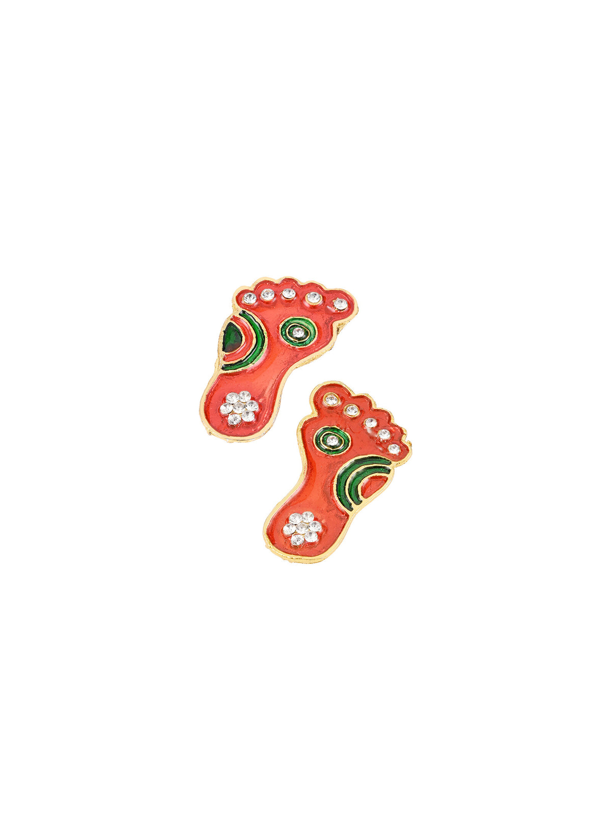 Madhoor Lakshmi Feet Pagla Red 2 Inches 1 Pair