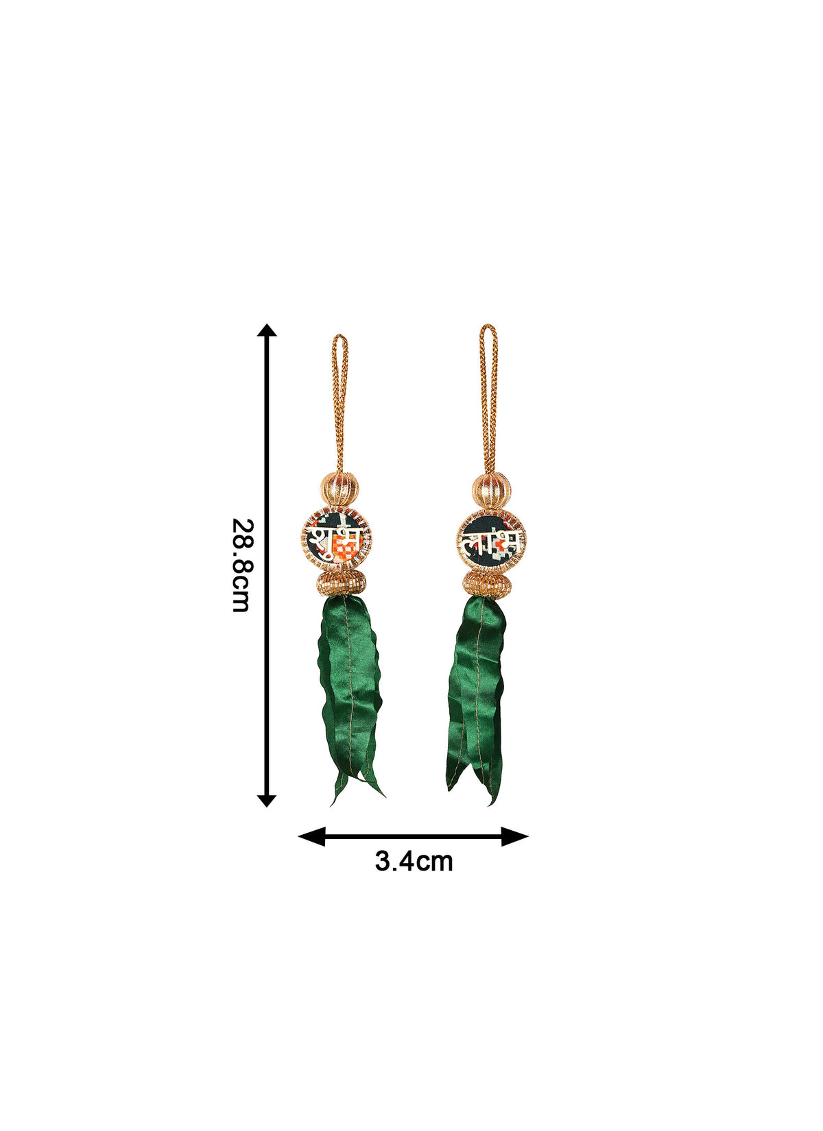 Madhoor Shubh Labh Sticker Green Red Set of 2