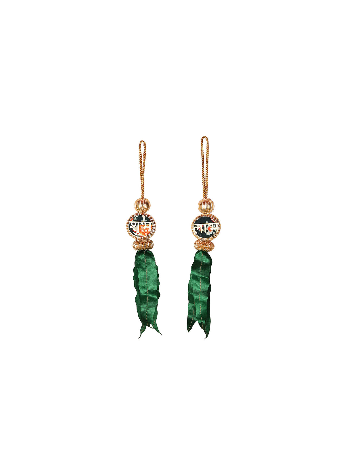 Madhoor Shubh Labh Sticker Green Red Set of 2