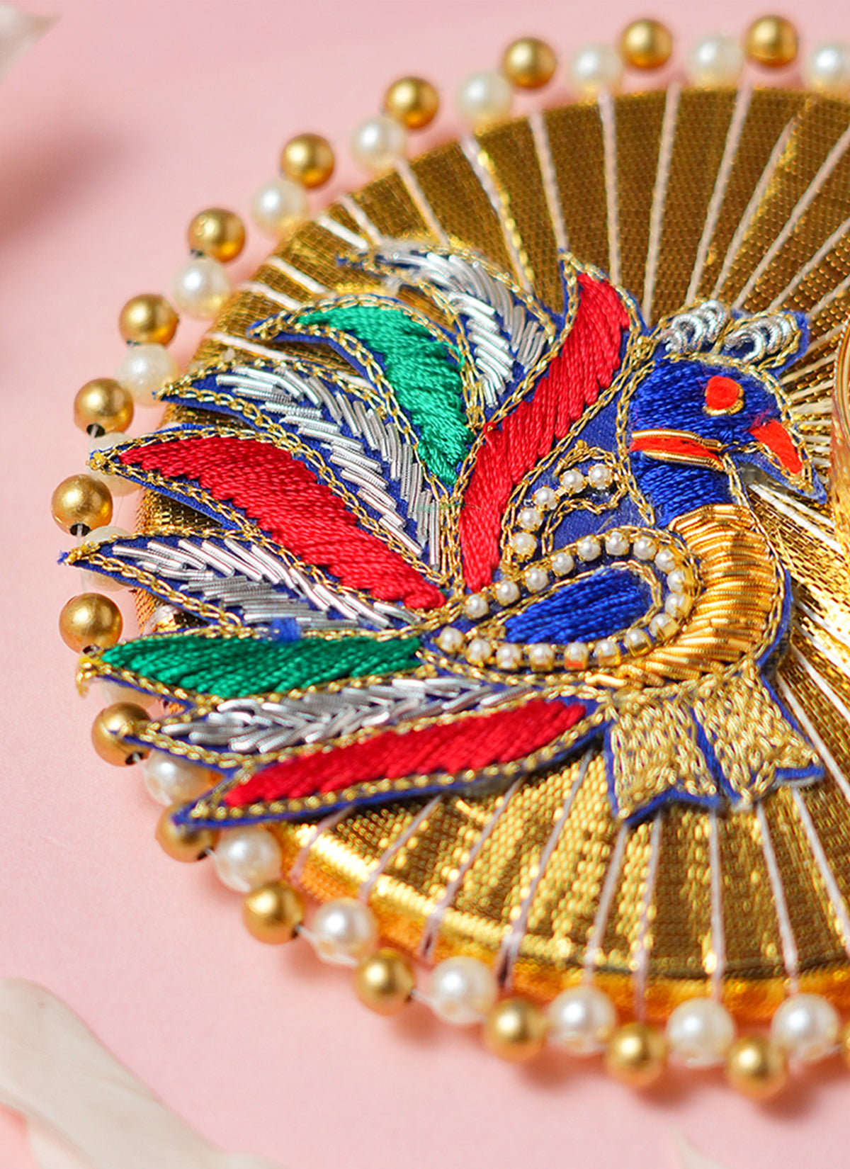 Madhoor Peacock Tealight Holder Multicolour 1 Piece