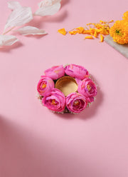 Madhoor Flower Tealight Holder Purple