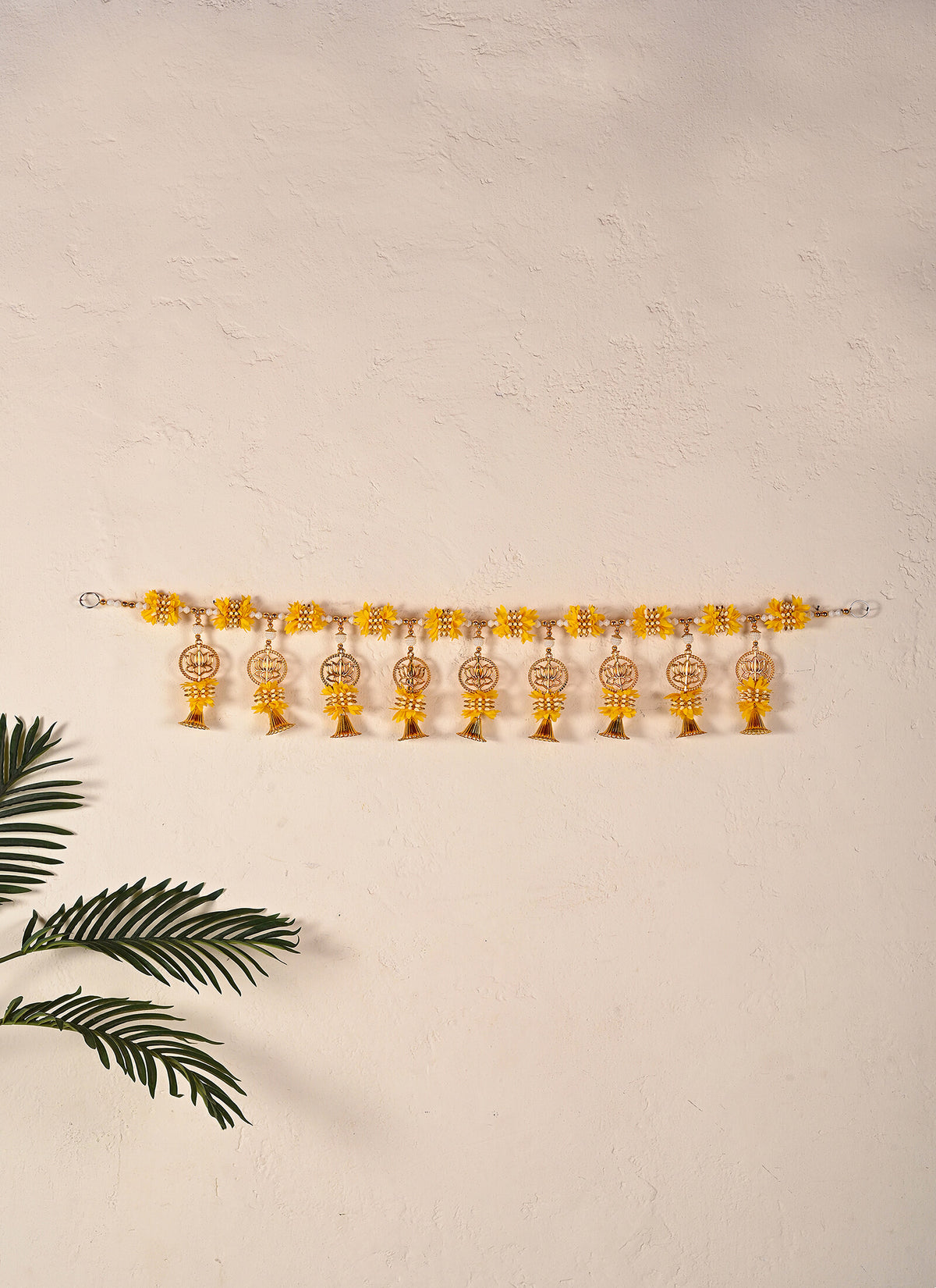 Madhoor Lotus Toran Yellow 1 Piece