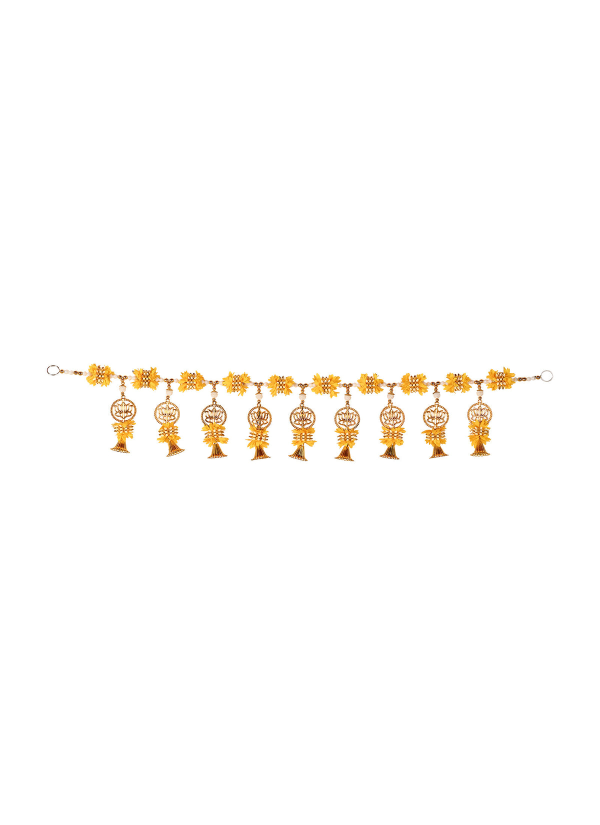 Madhoor Lotus Toran Yellow 1 Piece