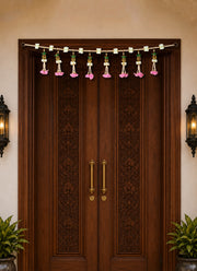 Madhoor Pearl Kalash Toran White Pink 1 Piece