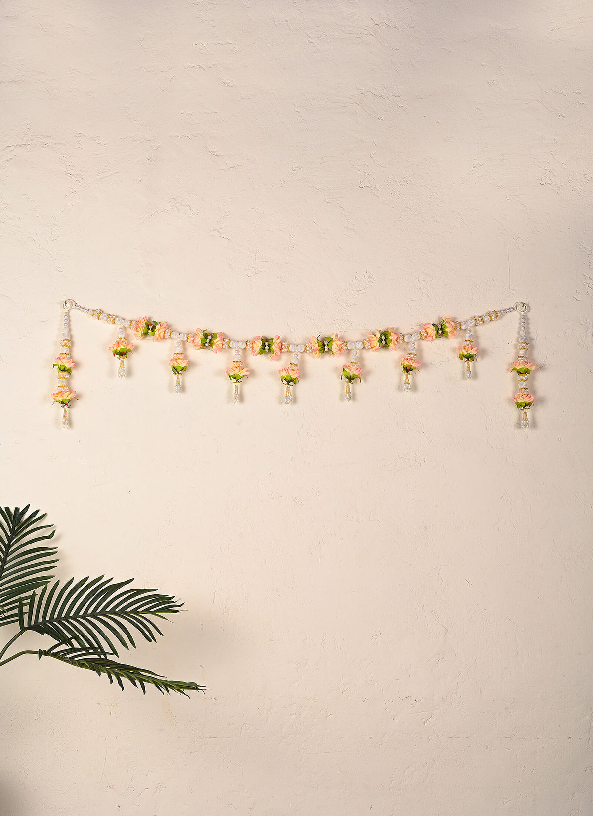 Madhoor Pearl Beads Toran Yellow 3 Feet 1 Piece