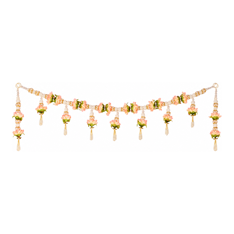 Madhoor Pearl Beads Toran Yellow 3 Feet 1 Piece