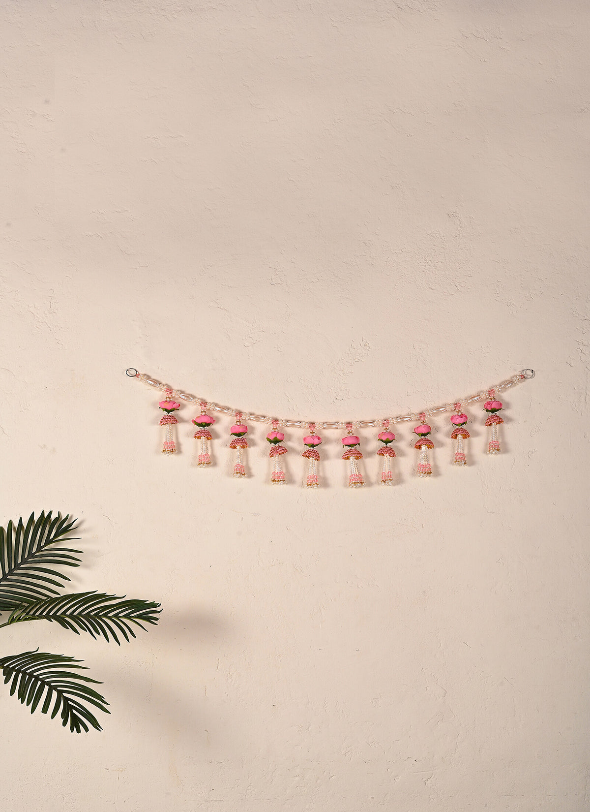Madhoor Pearl Jhumka Toran Pink 1 Piece
