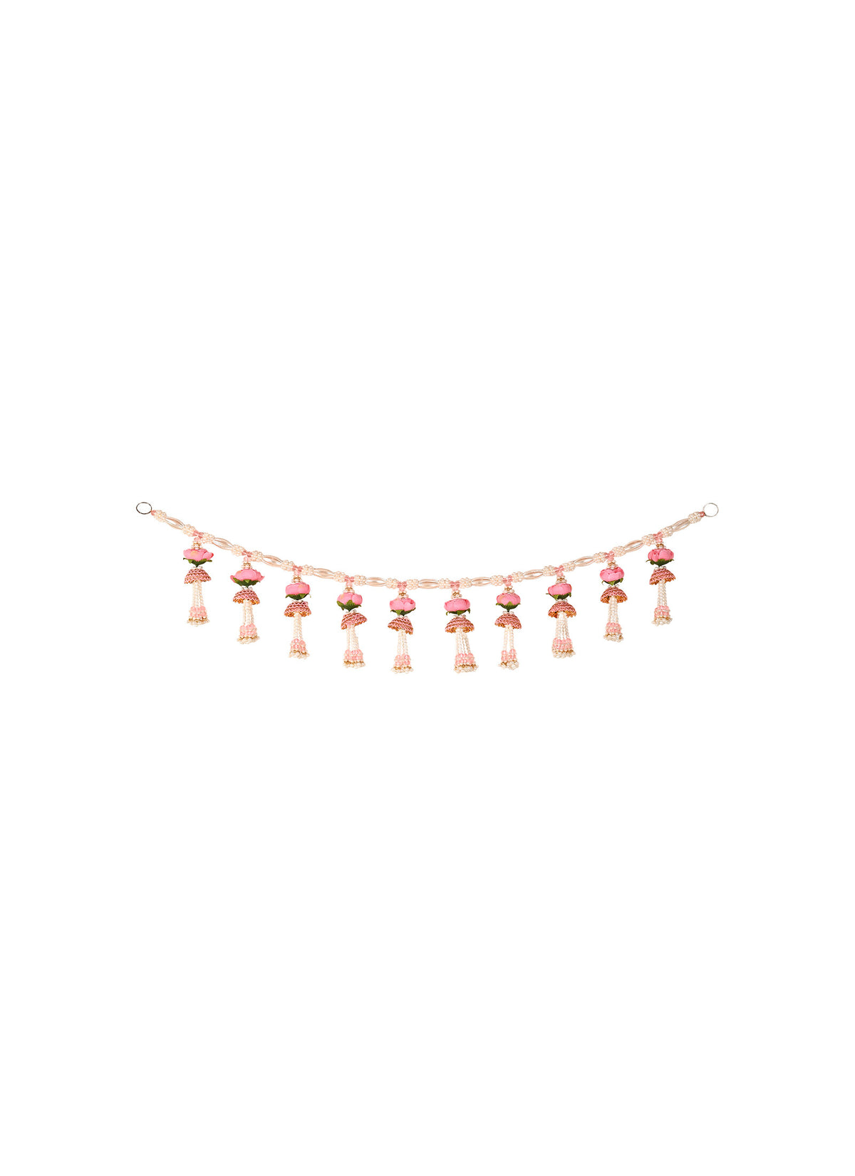 Madhoor Pearl Jhumka Toran Pink 1 Piece