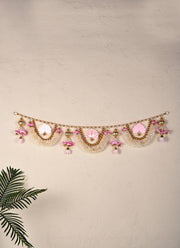 Madhoor Lotus Toran Baby Pink 3 Feet