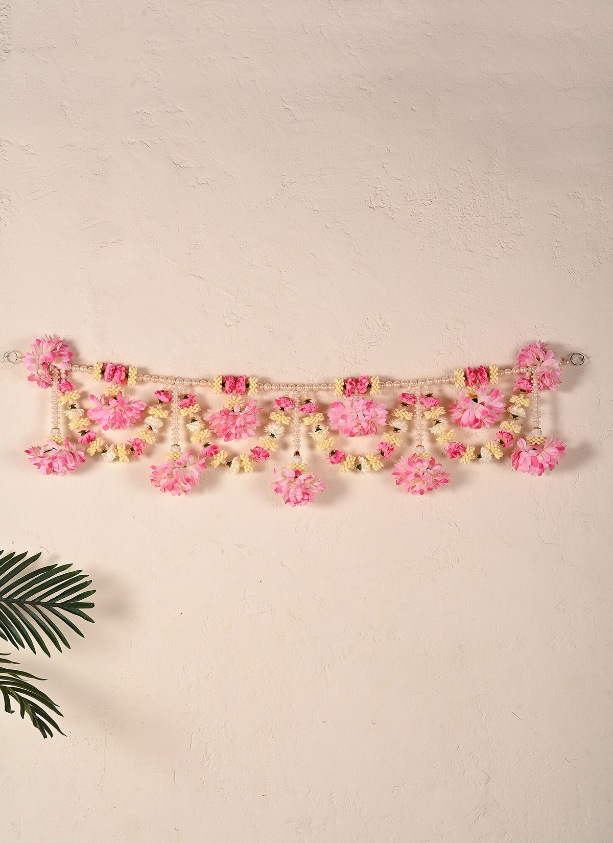 Madhoor Crescent Toran Pink White 1 Piece