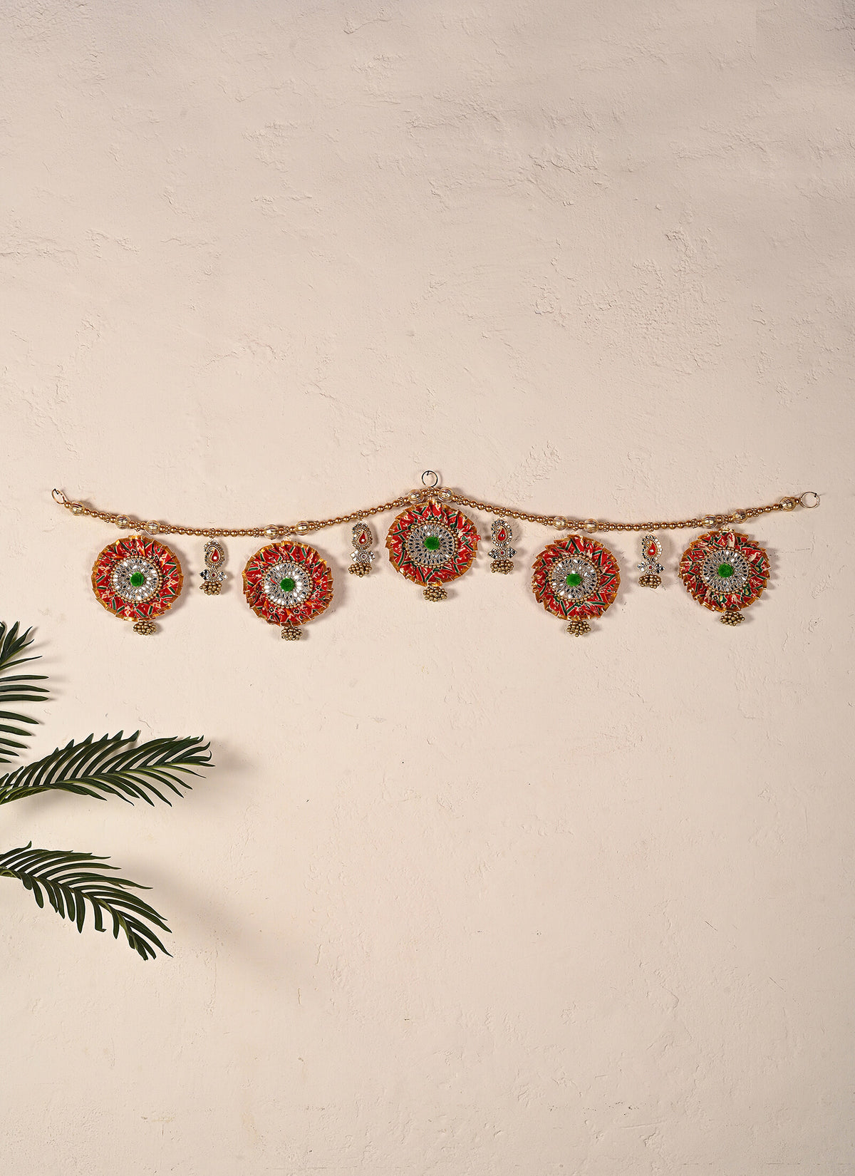Madhoor Patola Toran Red Green 1 Piece