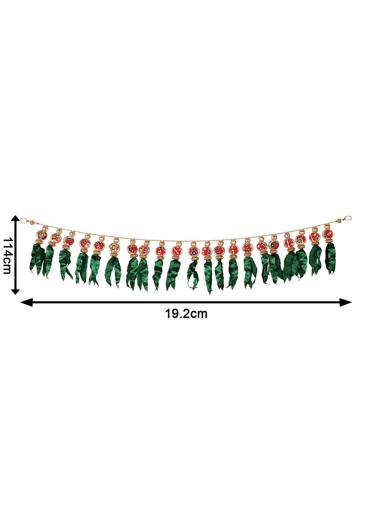Madhoor Leaf Toran Green 3 Feet