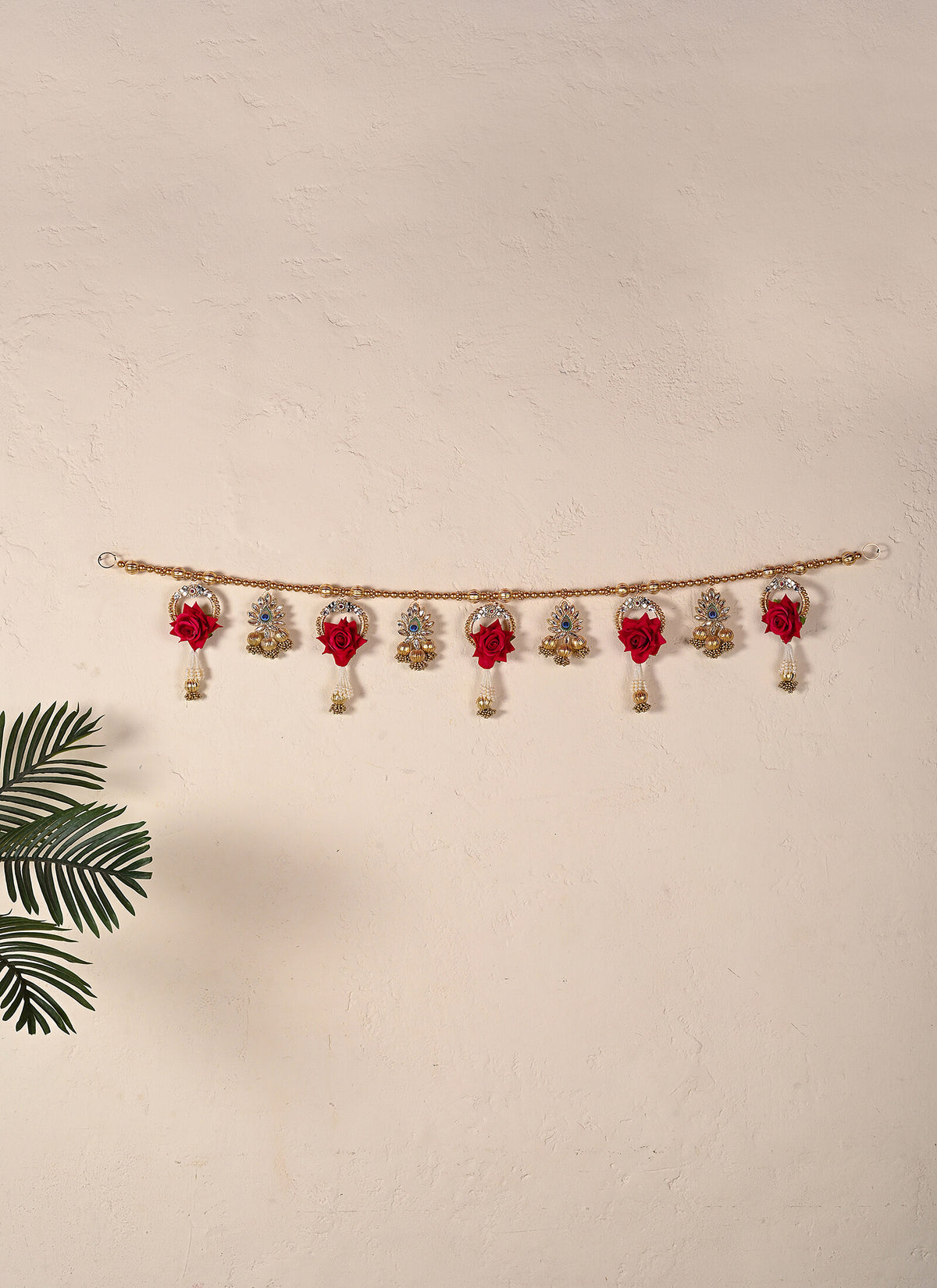 Madhoor Crystal Toran Rose Rani Pink 1 Piece