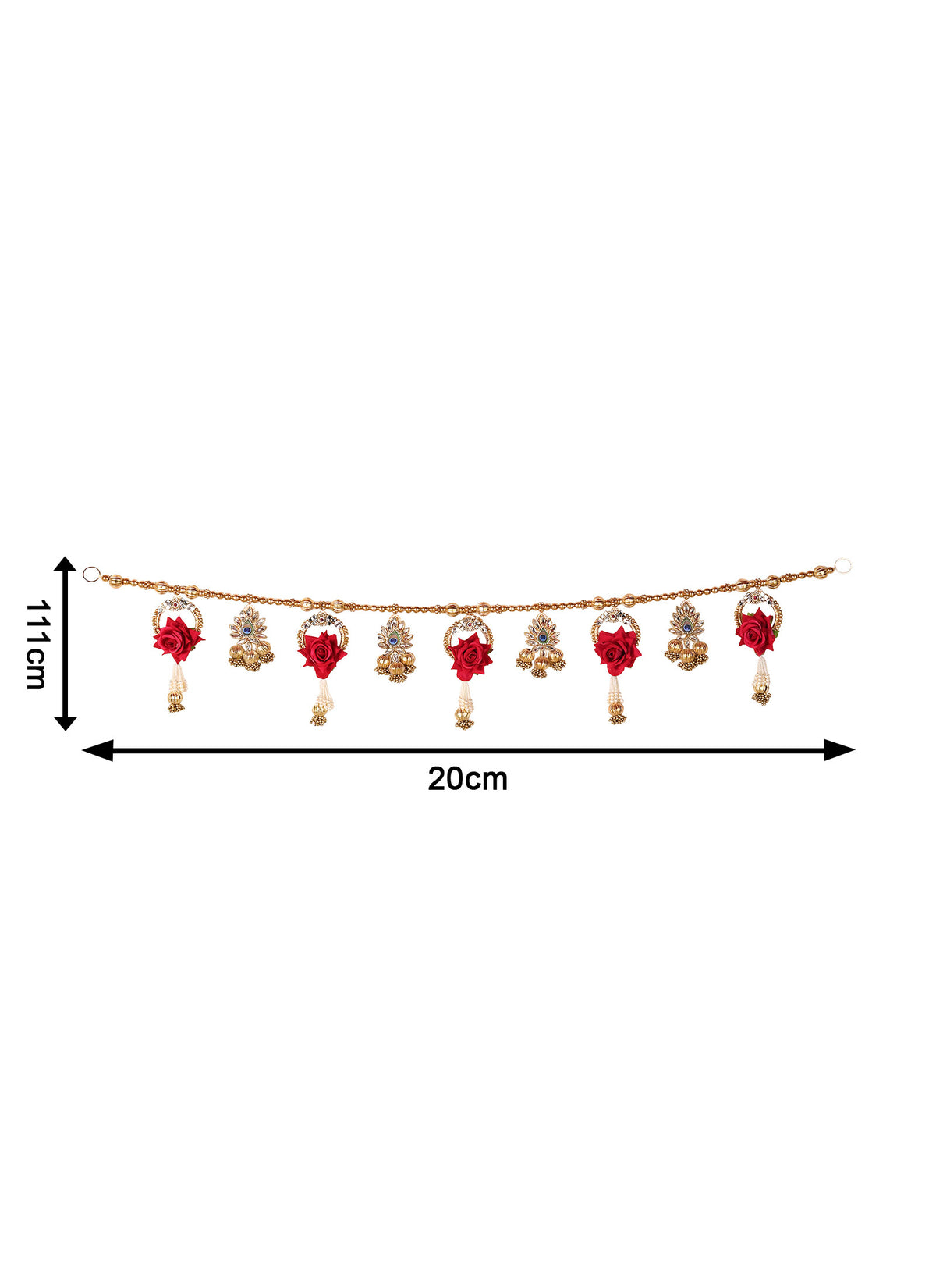 Madhoor Crystal Toran Rose Rani Pink 1 Piece