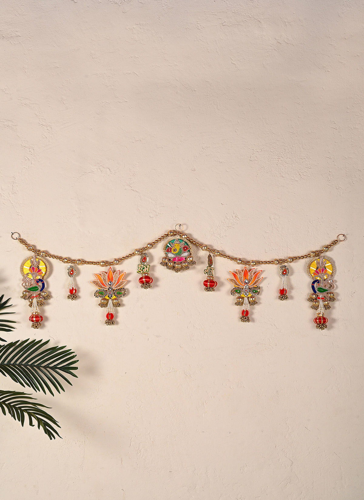 Madhoor Shubh Labh Lotus Toran Multicolour 1 Piece