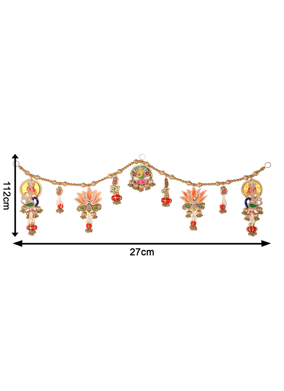 Madhoor Shubh Labh Lotus Toran Multicolour 1 Piece