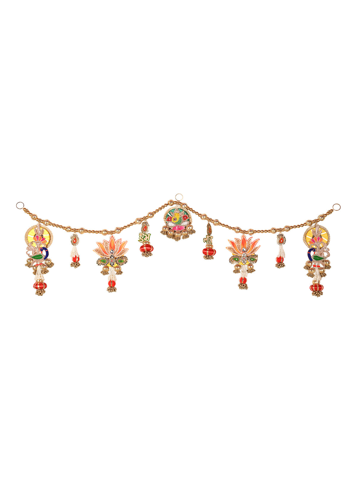 Madhoor Shubh Labh Lotus Toran Multicolour 1 Piece