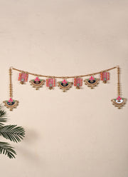 Madhoor Mirror Lotus Toran Multicolour 1 Piece