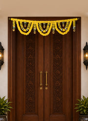 Madhoor Marigold Kalash Toran Yellow 42 Inches 1 Piece