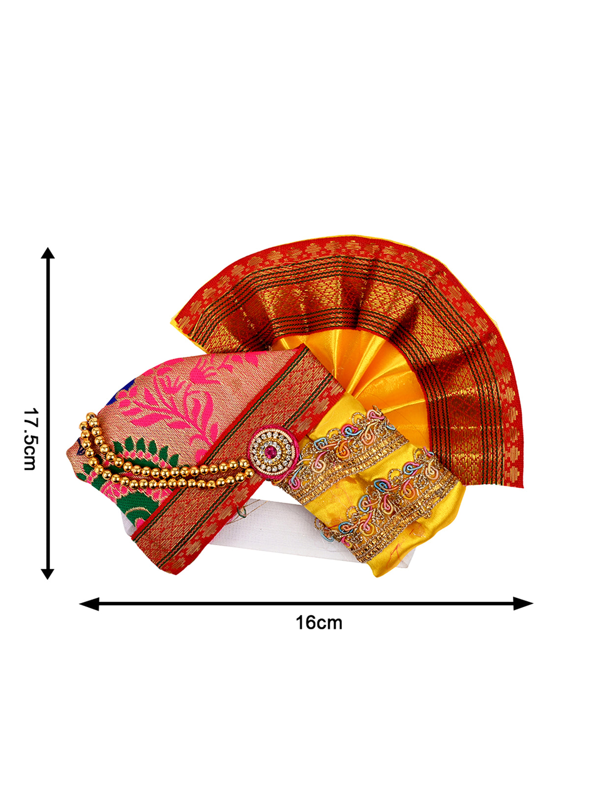 Madhoor Laddu Gopal Deity Idol Mukut Multicolour 4 Inches 1 Piece