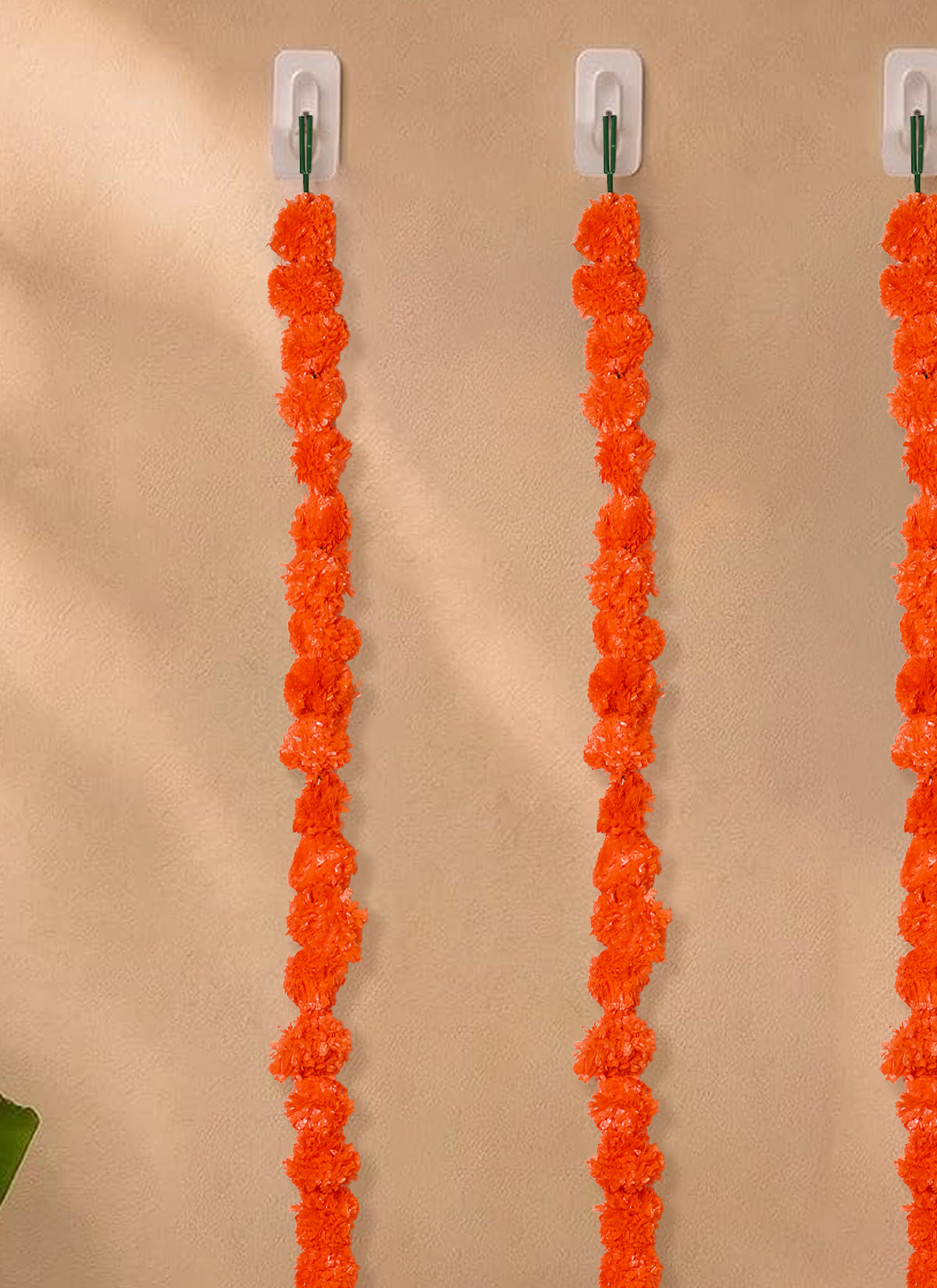 Madhoor Flower Pompom Marigold Mango Latkan 4.5 Feet Set of 5