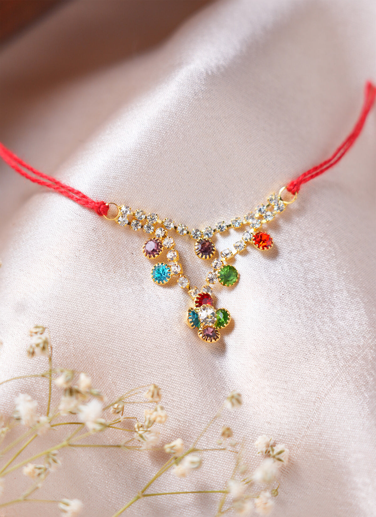 Madhoor Har Garland Stone Gold-Tone 1 Piece