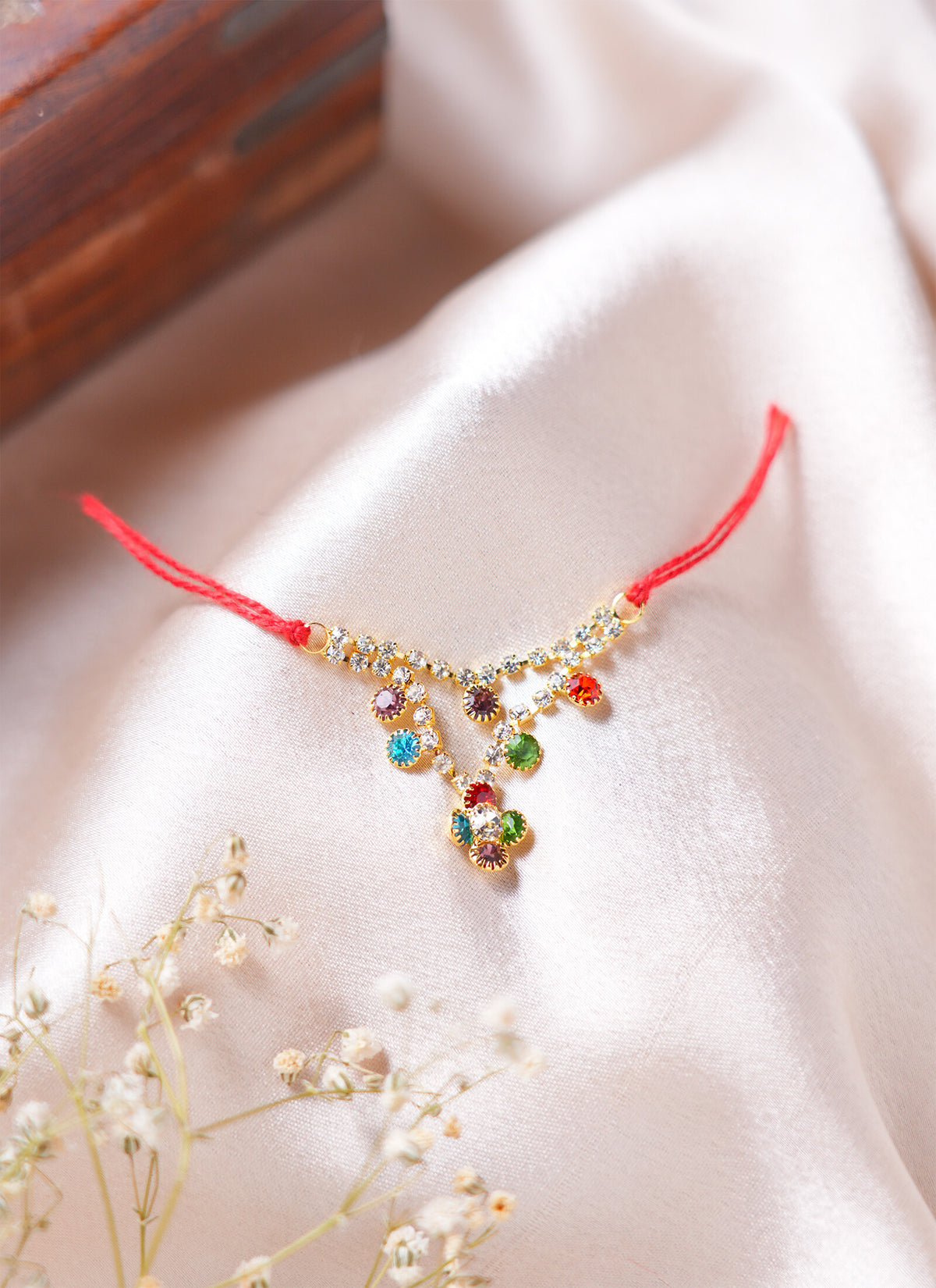 Madhoor Har Garland Stone Gold-Tone 1 Piece