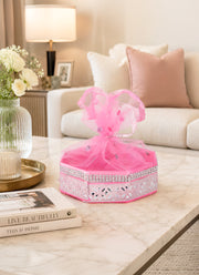 Madhoor Octagon Gift Basket Pink 15 Inches 1 Piece