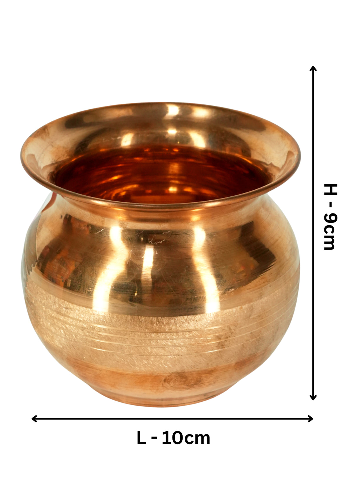 Madhoor Copper Lota Rose Gold 7 cm 1 Piece