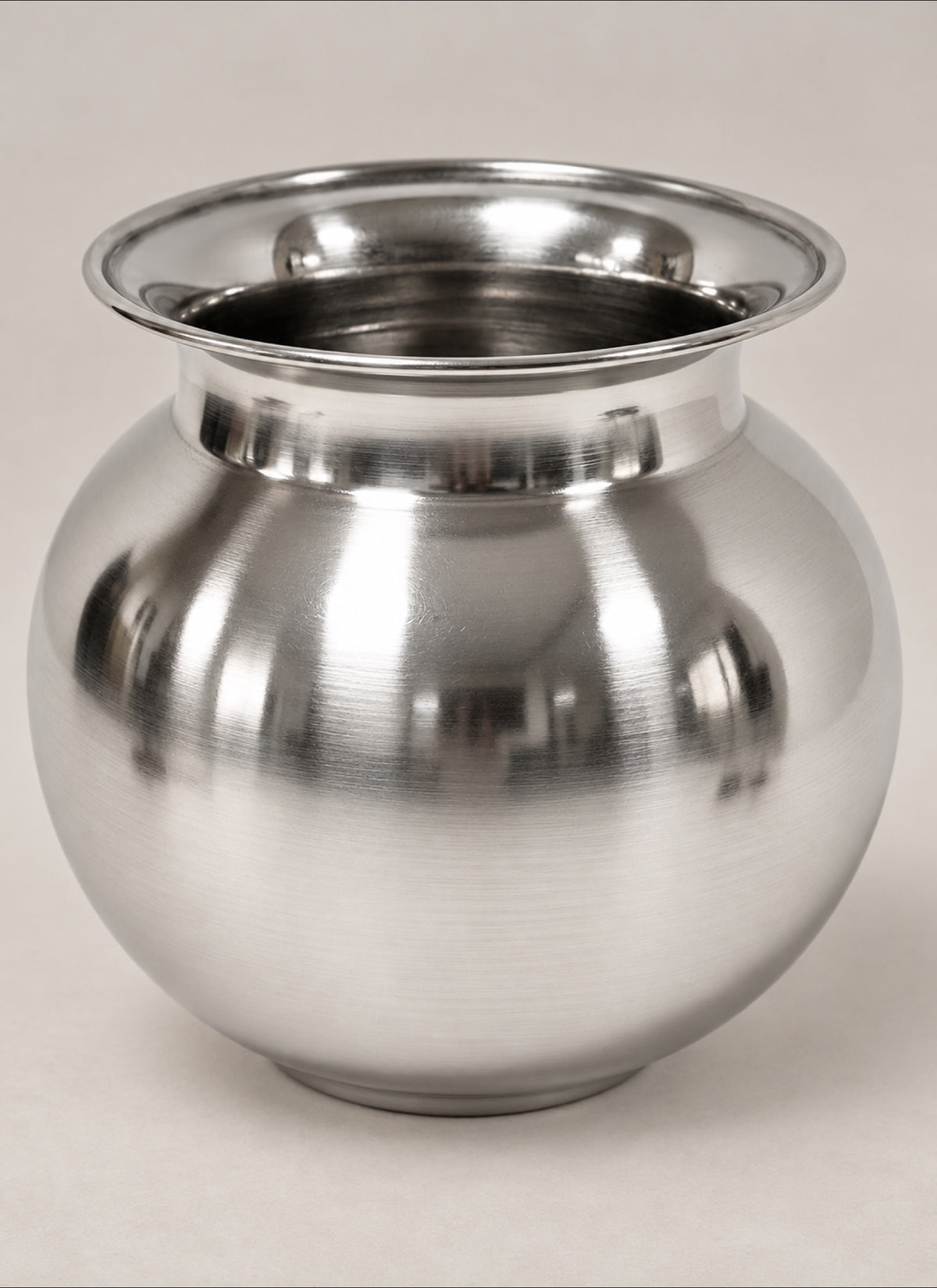 Madhoor Steel Pooja Kalash Silver-Tone 1 Piece