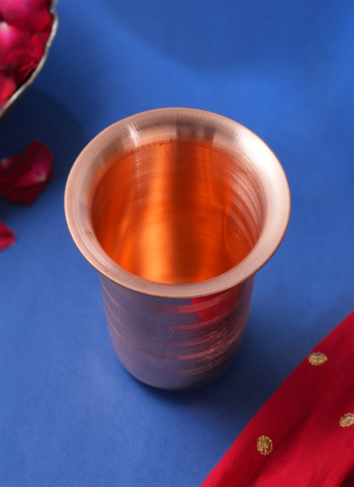 Madhoor Glass Copper Pooja Item 1 Piece