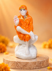Madhoor Sai Baba Deity Idol Orange 1 Piece