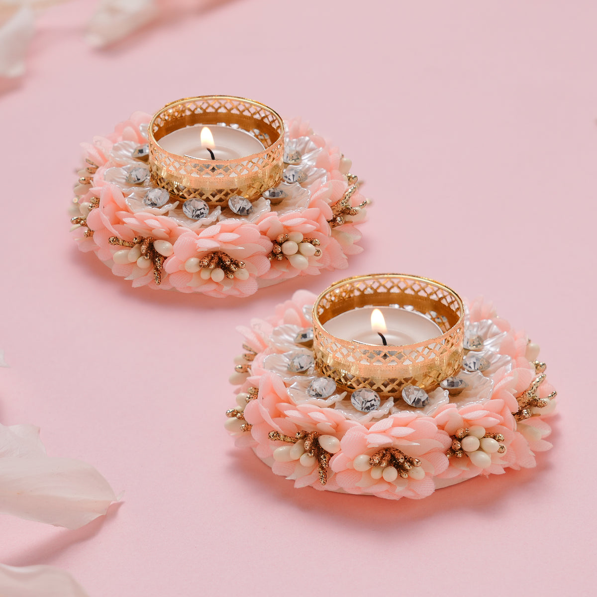 Decorative floral festive accents