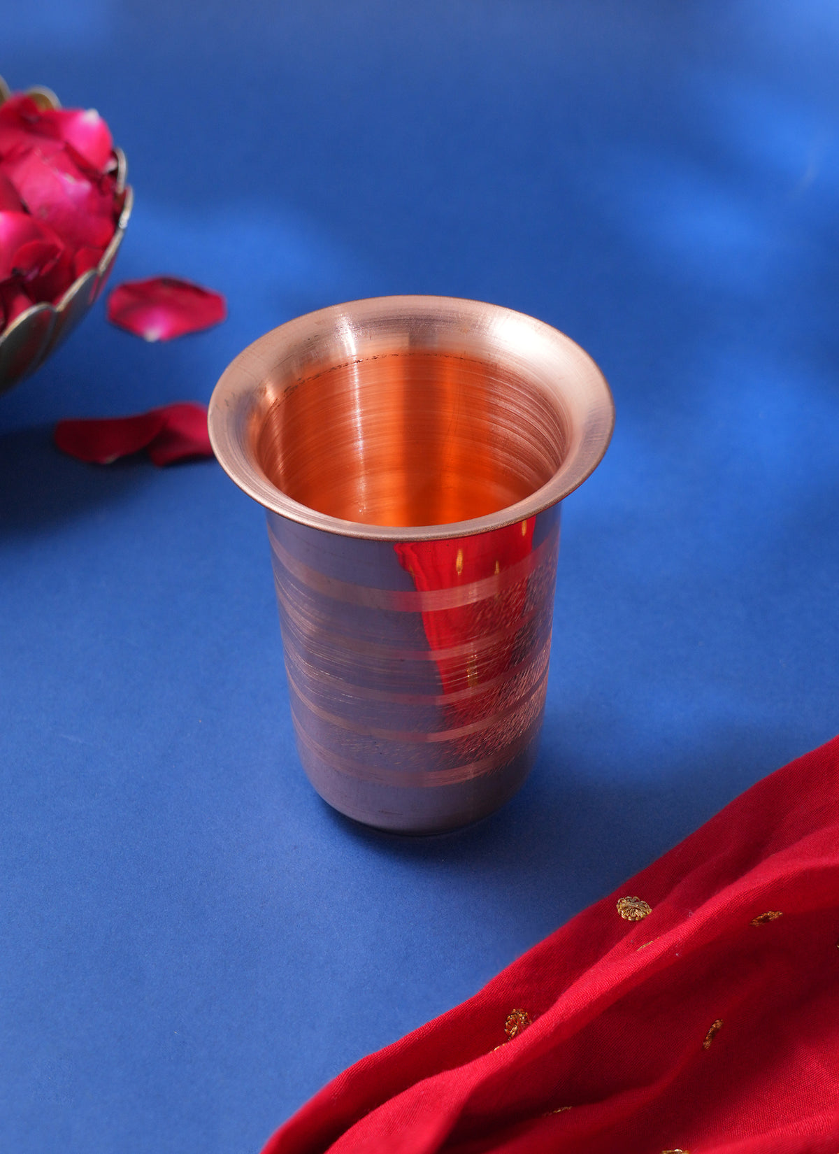 Copper pooja vessel styling